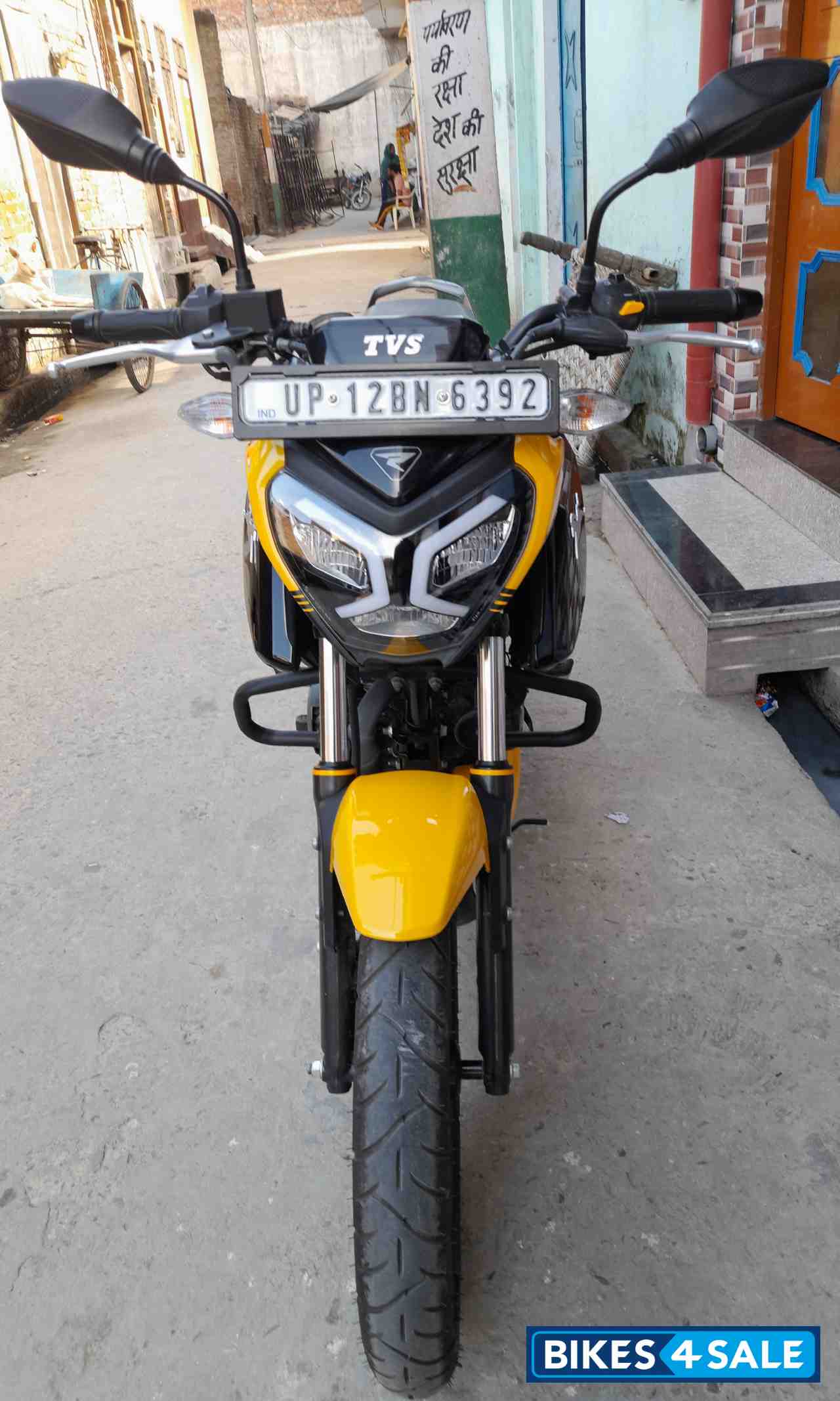 Yellow TVS Raider 125