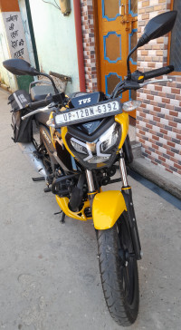 Yellow TVS Raider 125