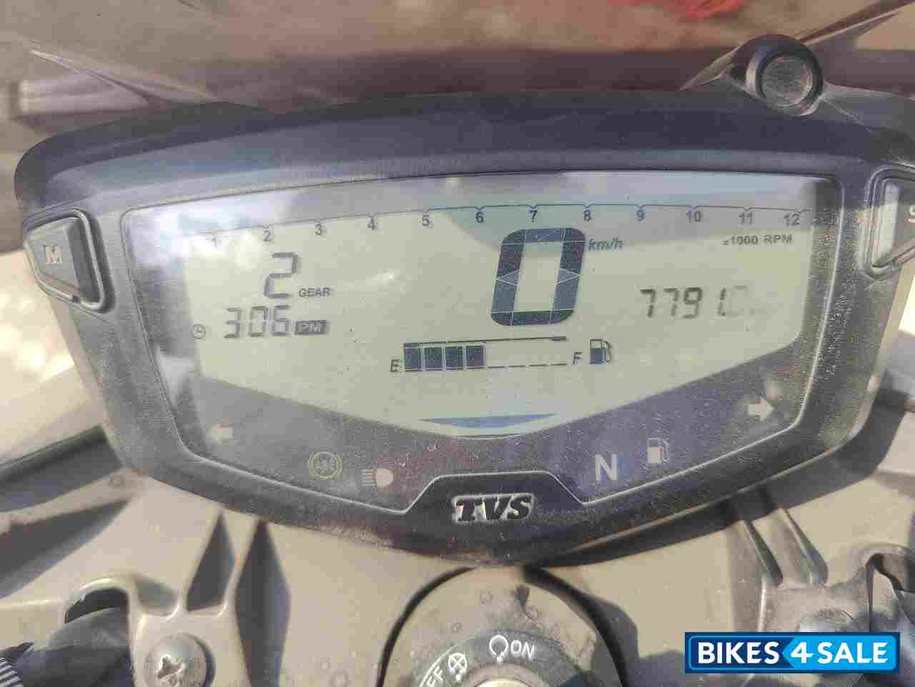 Black TVS Apache RTR 200 4V ABS Race Edition 2.0