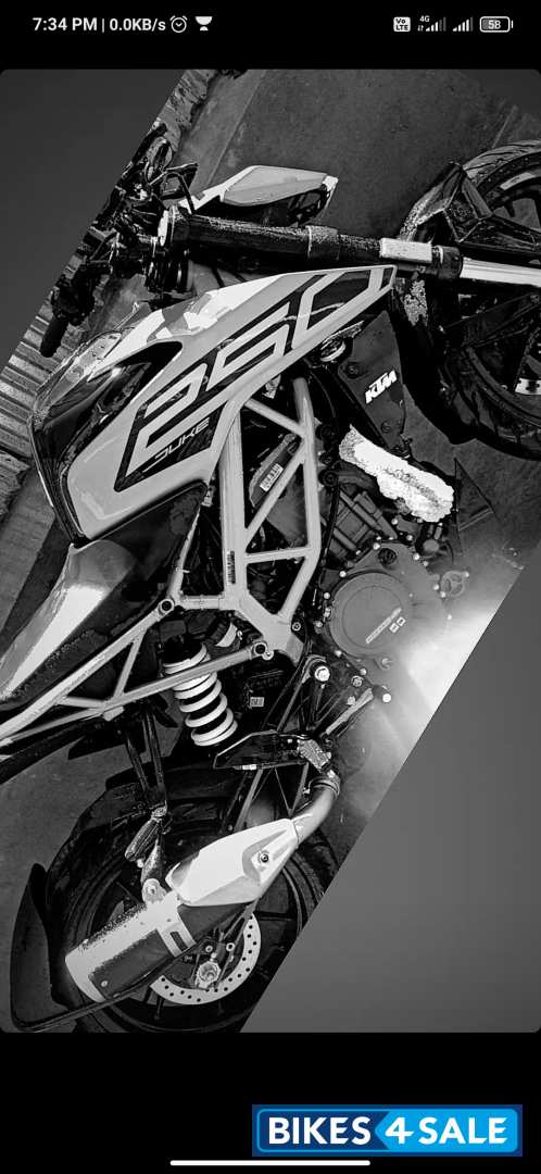 Silver KTM Duke Duke 250 2021 silver