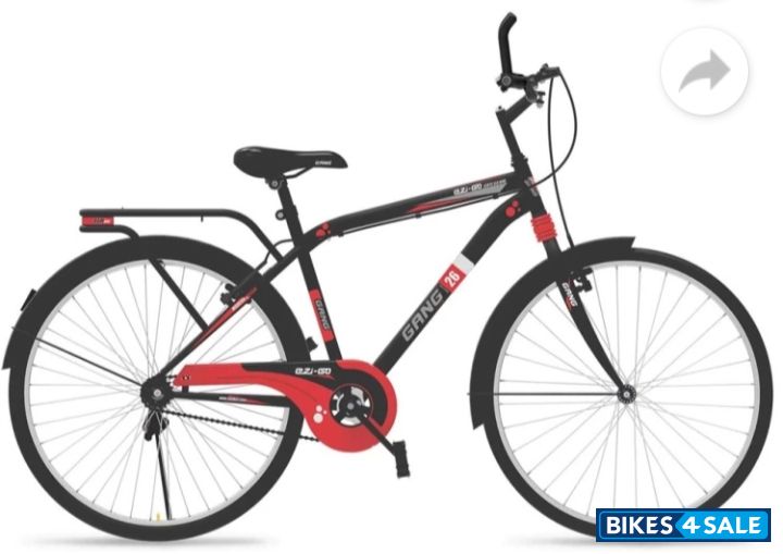 Black And Red Bicycle  Gang Ezi-Go Gents 26 T Roadster Cycle
