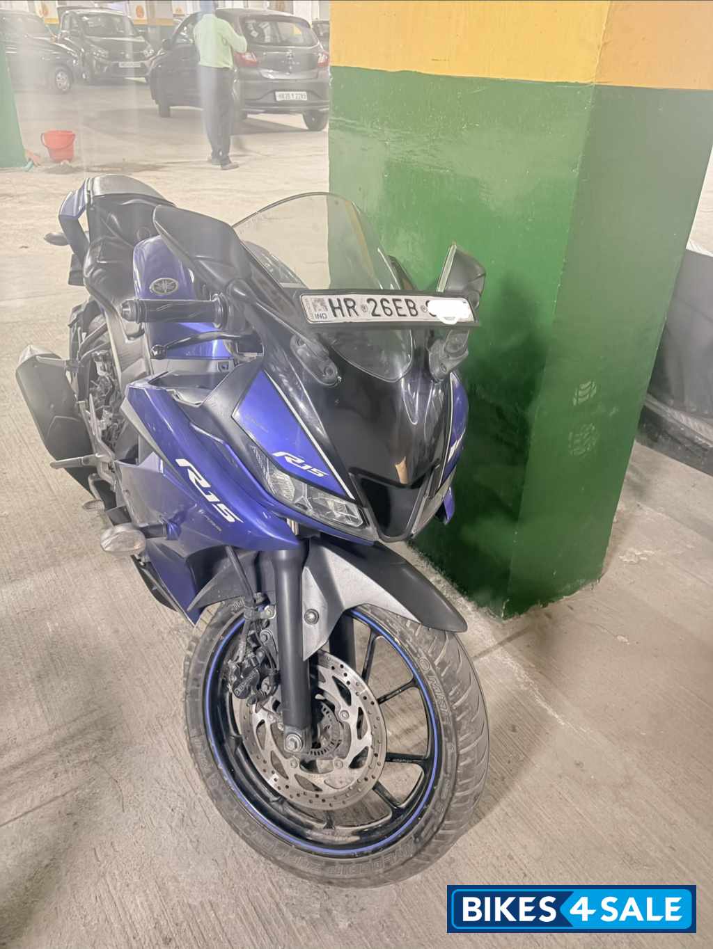 Blue Yamaha YZF R15 V3 BS6
