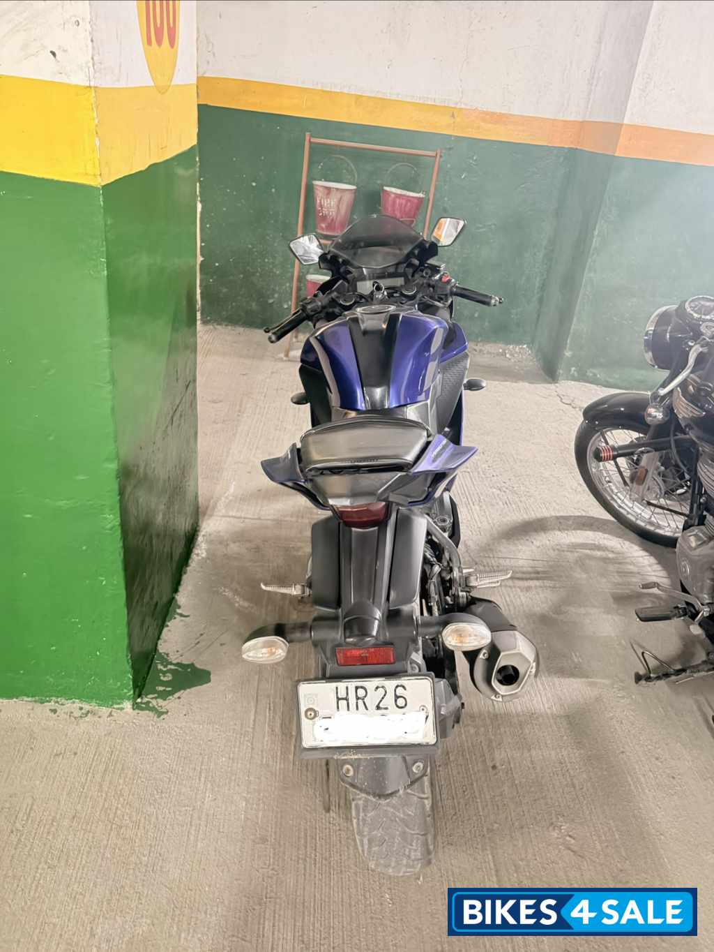 Blue Yamaha YZF R15 V3 BS6