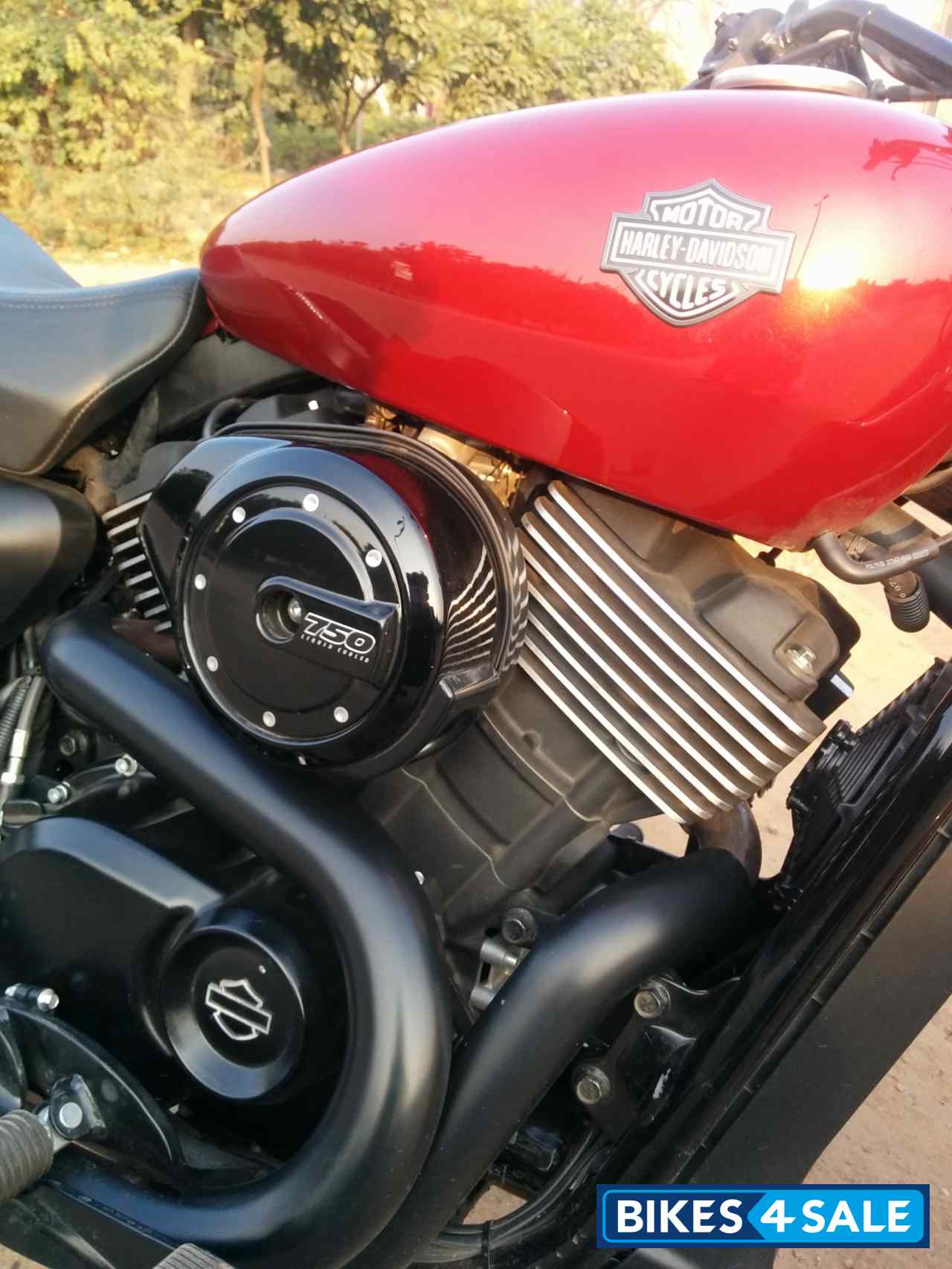 Red Harley Davidson Street 750