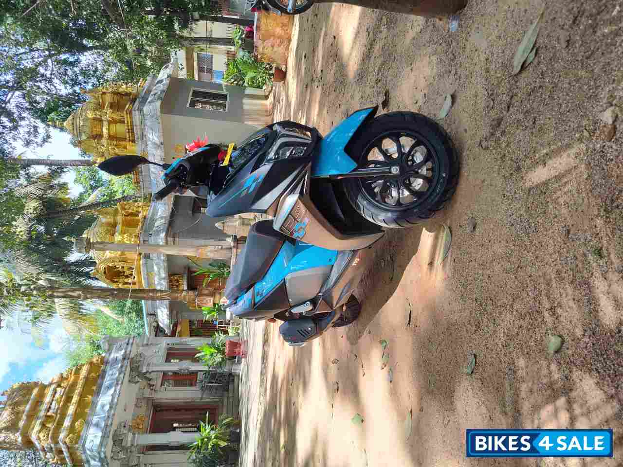 Blue TVS NTORQ 125 Race Edition BS6