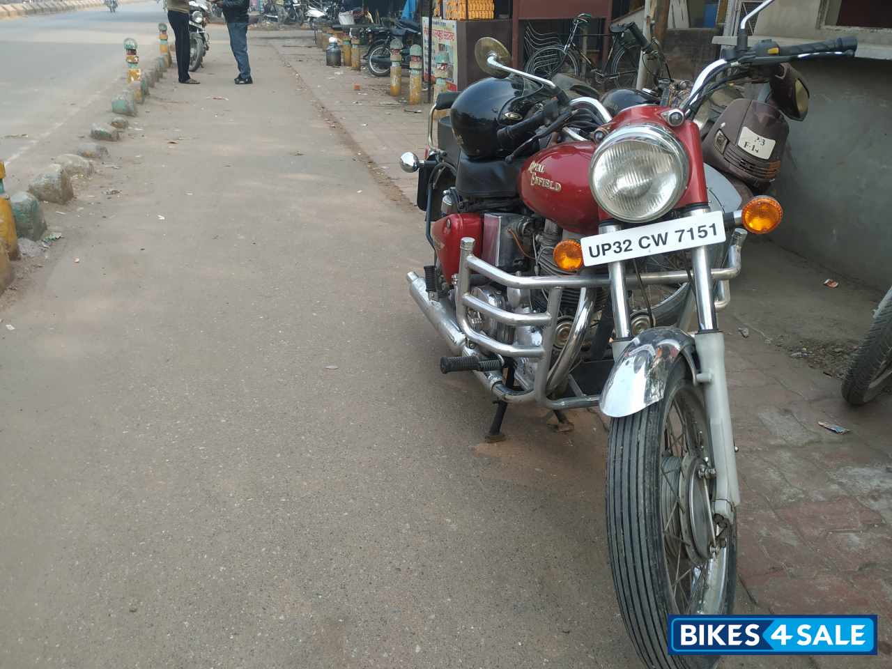 Red Royal Enfield Bullet Electra