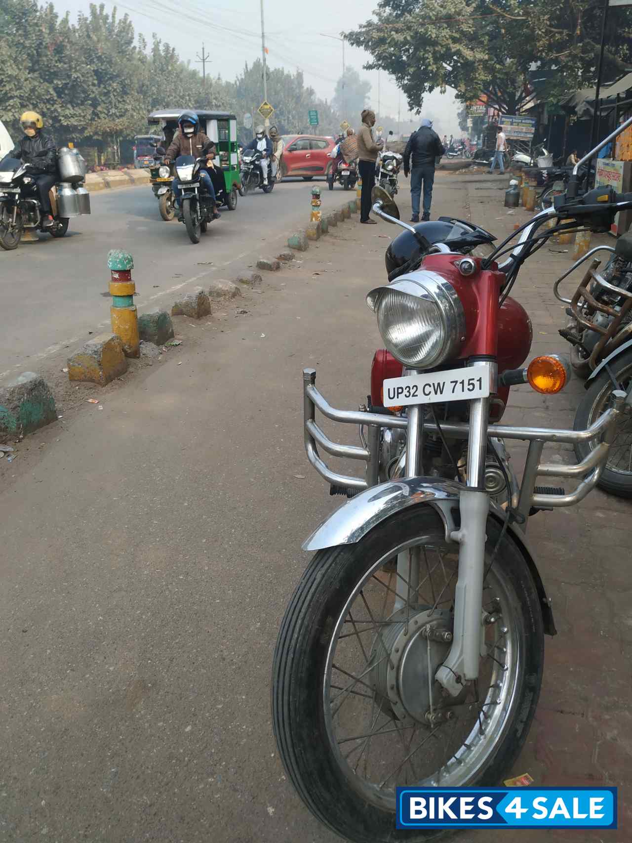 Red Royal Enfield Bullet Electra