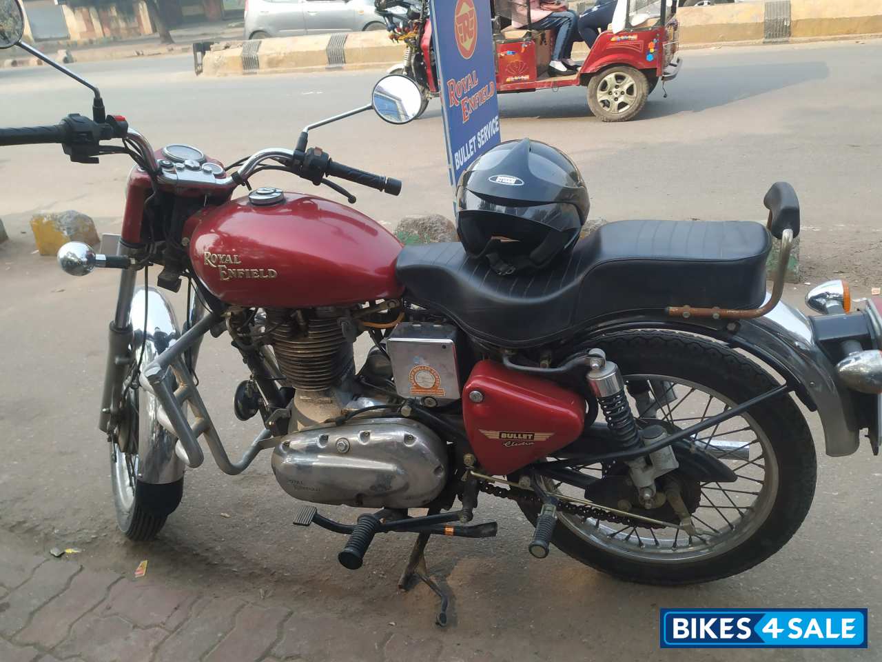 Red Royal Enfield Bullet Electra