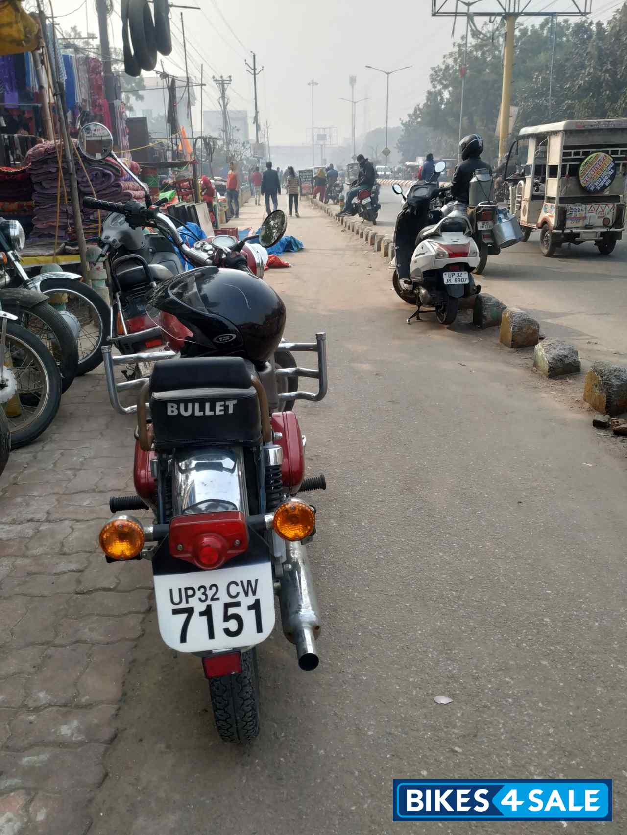 Red Royal Enfield Bullet Electra