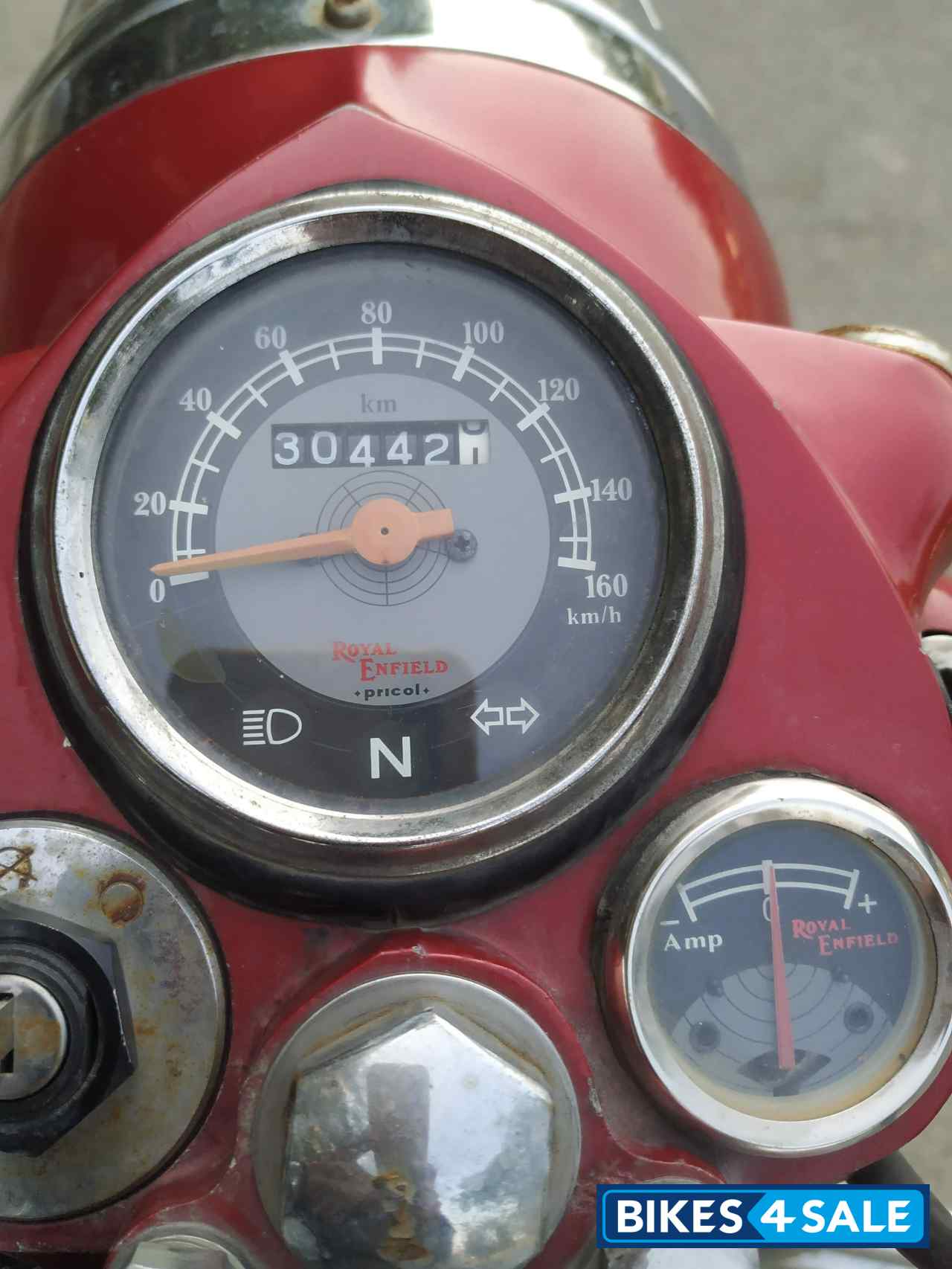 Red Royal Enfield Bullet Electra