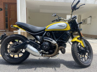 Yellow Ducati Scrambler Icon