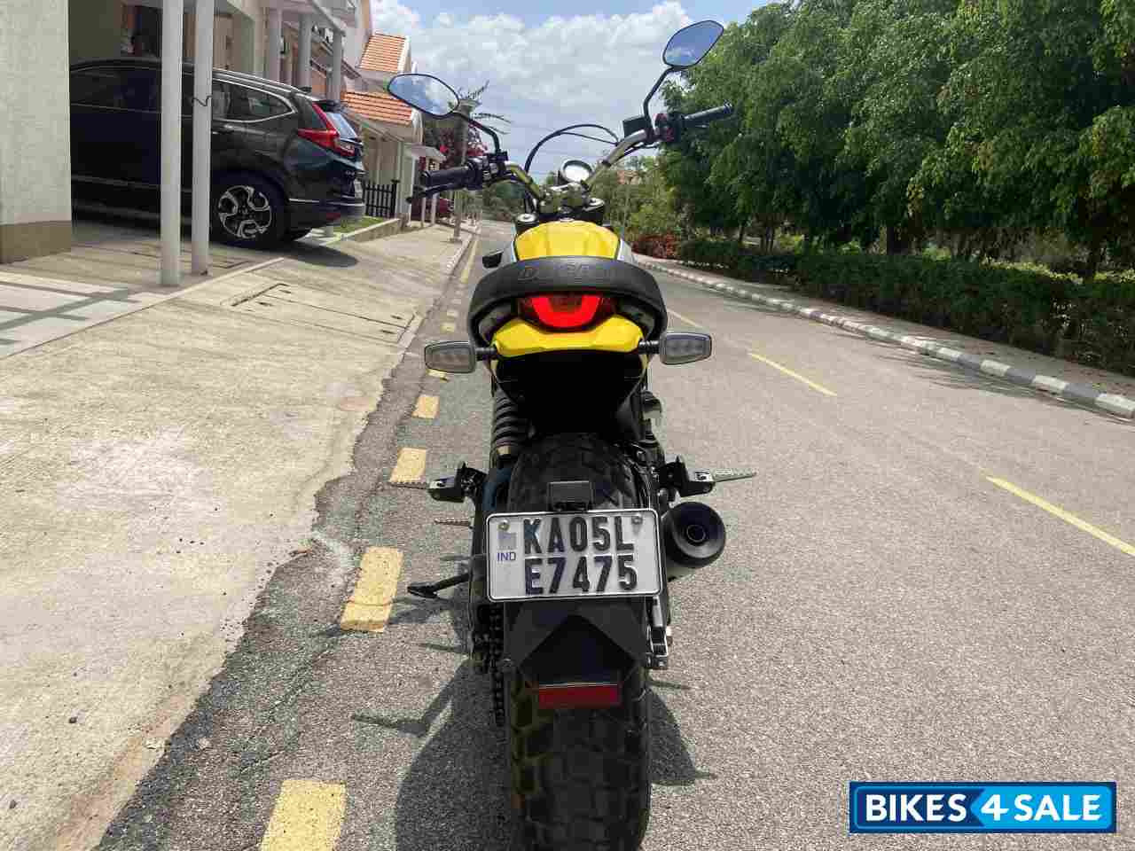 Yellow Ducati Scrambler Icon