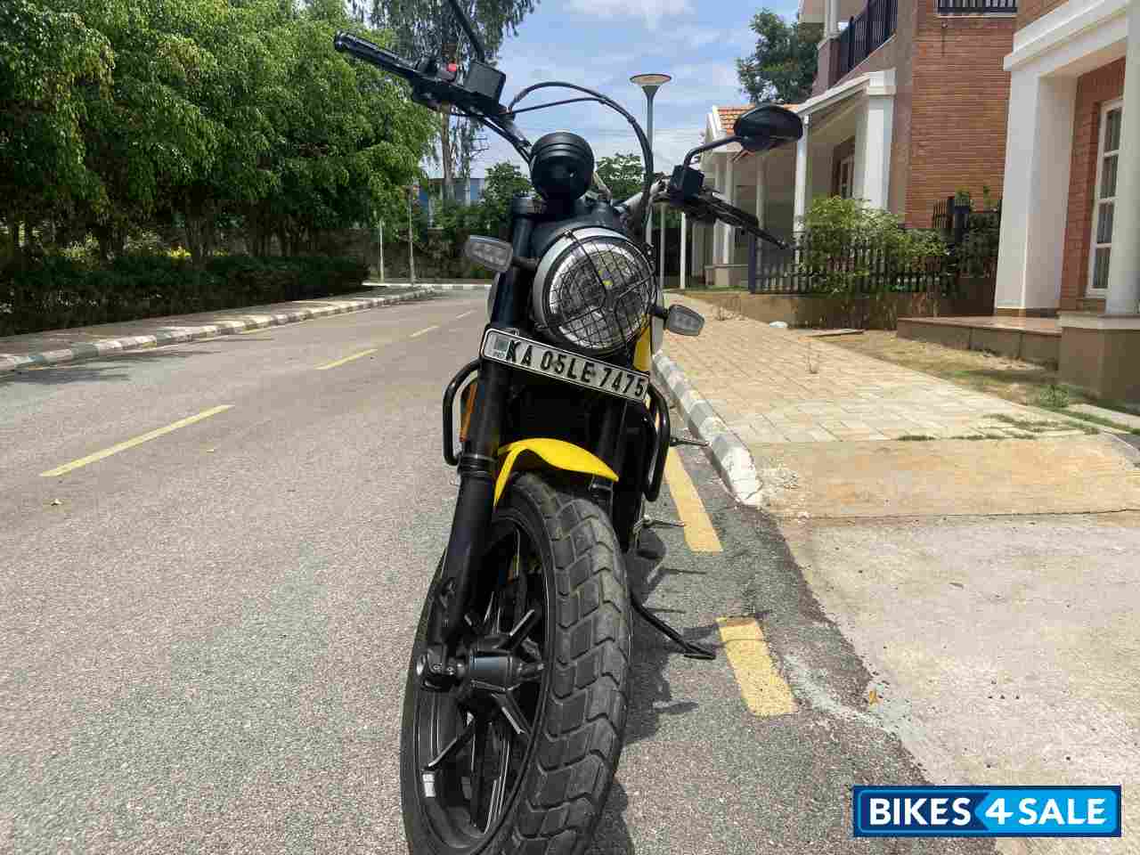 Yellow Ducati Scrambler Icon