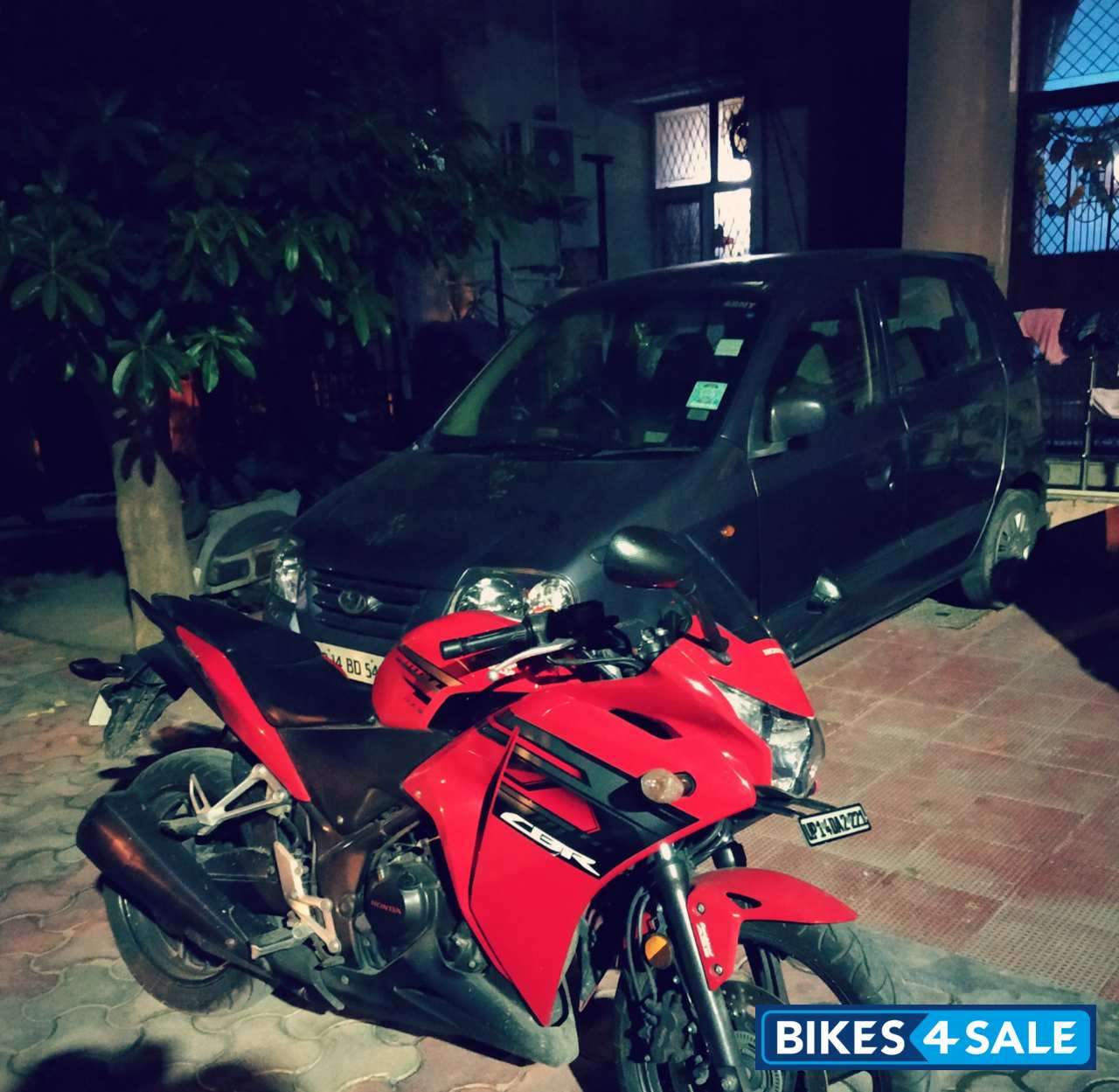 Sports Red Honda CBR 250R ABS