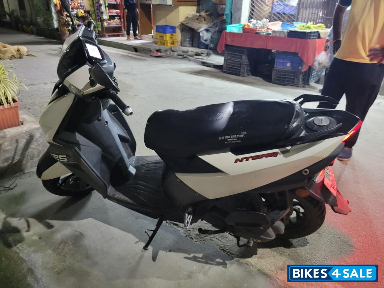 White TVS NTORQ 125