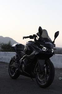Space Grey Bajaj Pulsar RS 200 ABS