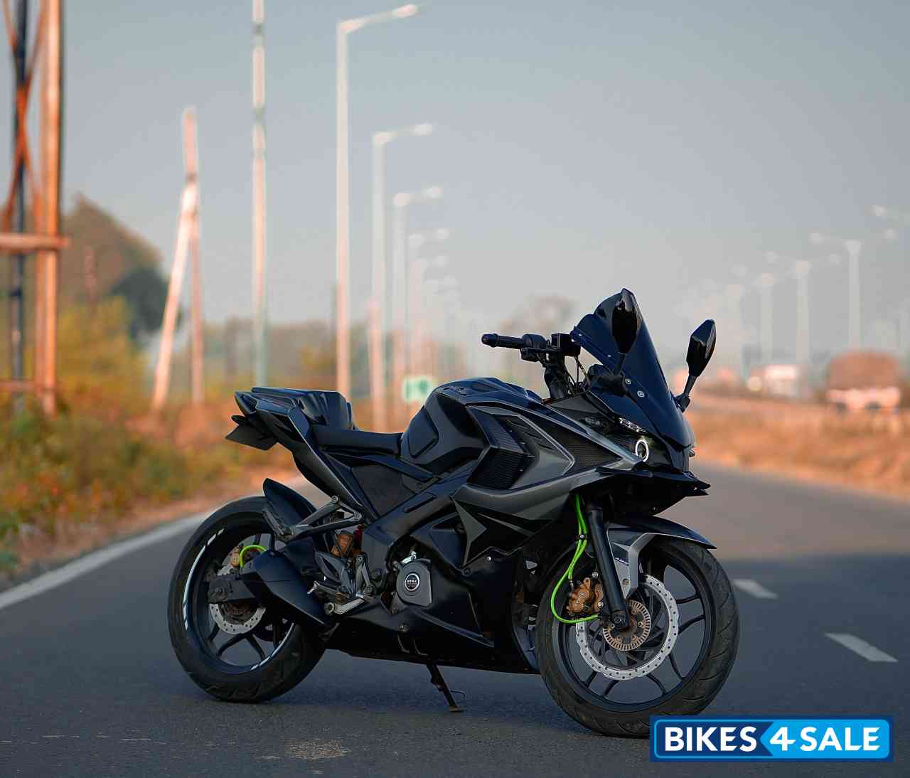Space Grey Bajaj Pulsar RS 200 ABS