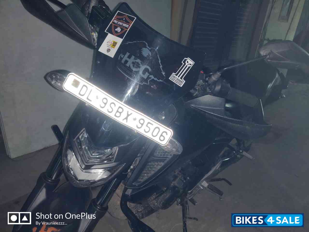 Black Yamaha FZ FI V3 BS6