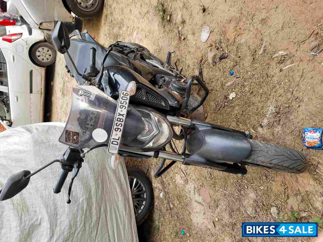 Black Yamaha FZ FI V3 BS6