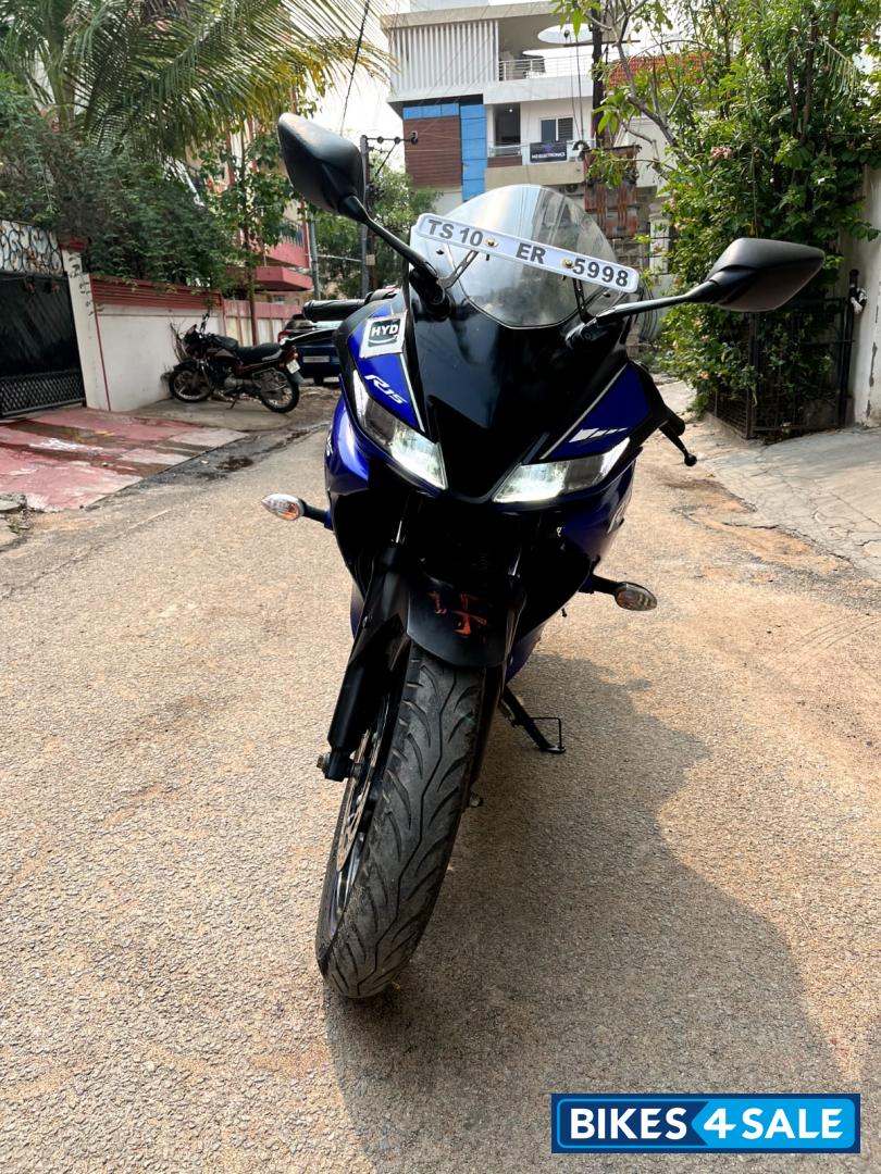 Blue Yamaha YZF R15 V3