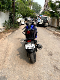 Blue Yamaha YZF R15 V3