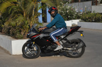 Black And Grey TVS Apache RR 310