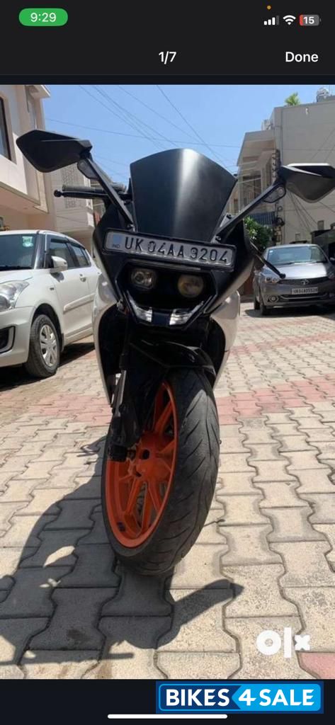 Orange And White KTM RC 200