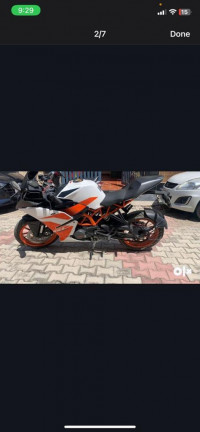 Orange And White KTM RC 200