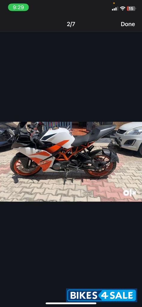 Orange And White KTM RC 200