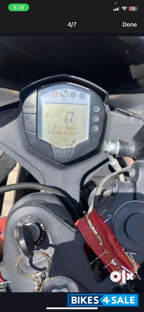 Orange And White KTM RC 200