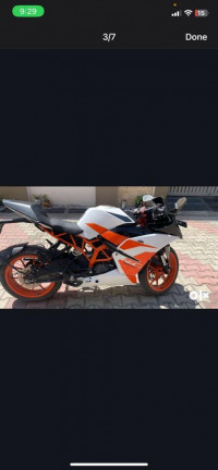 Orange And White KTM RC 200