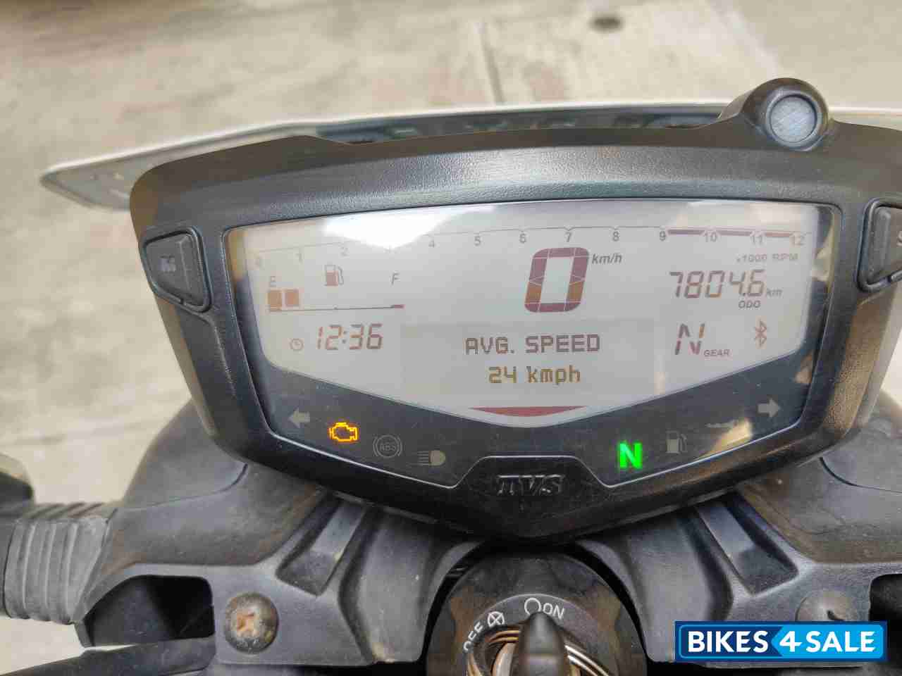 Black TVS Apache RTR 200 4V