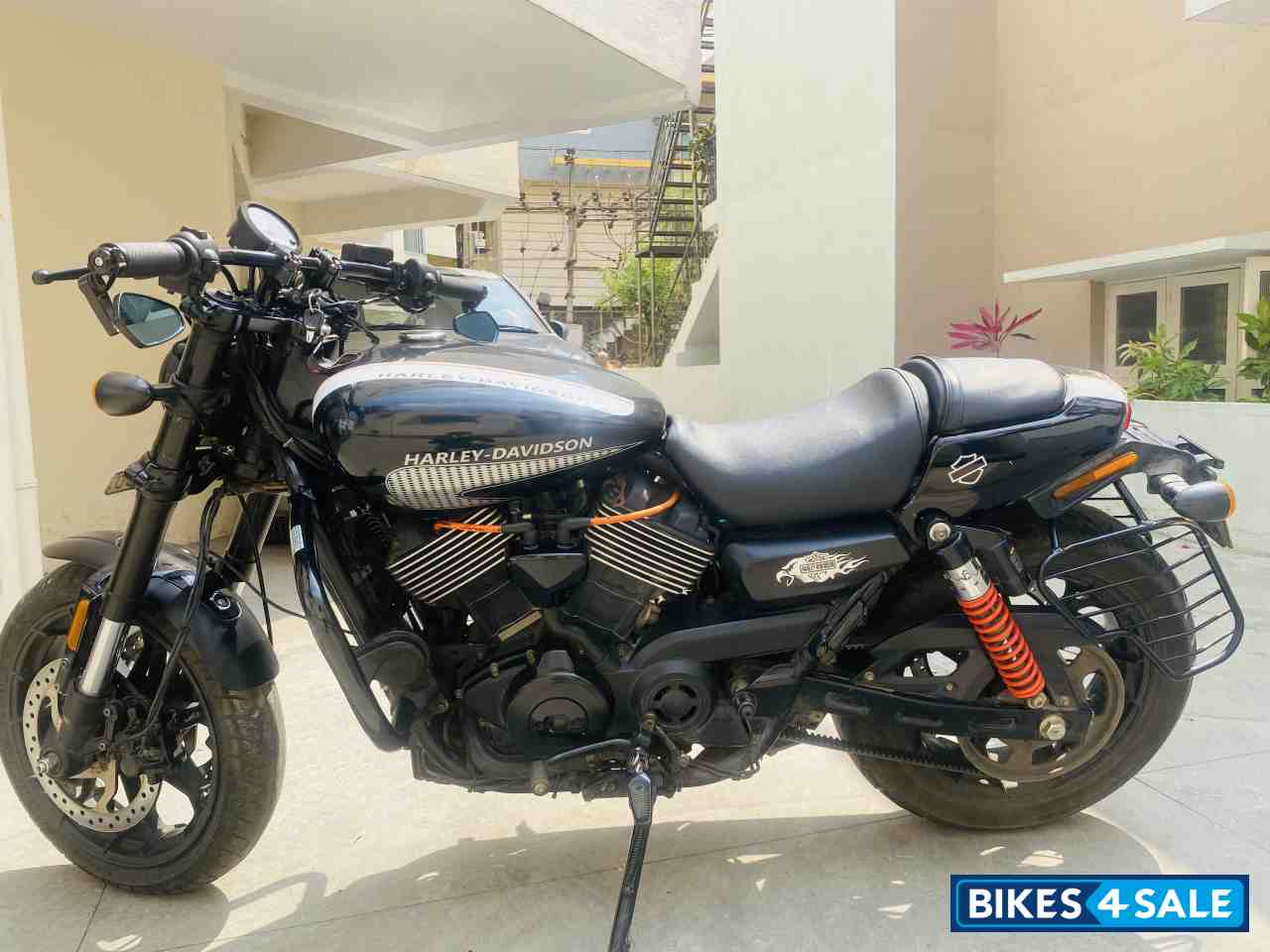 Black Harley Davidson Street Rod