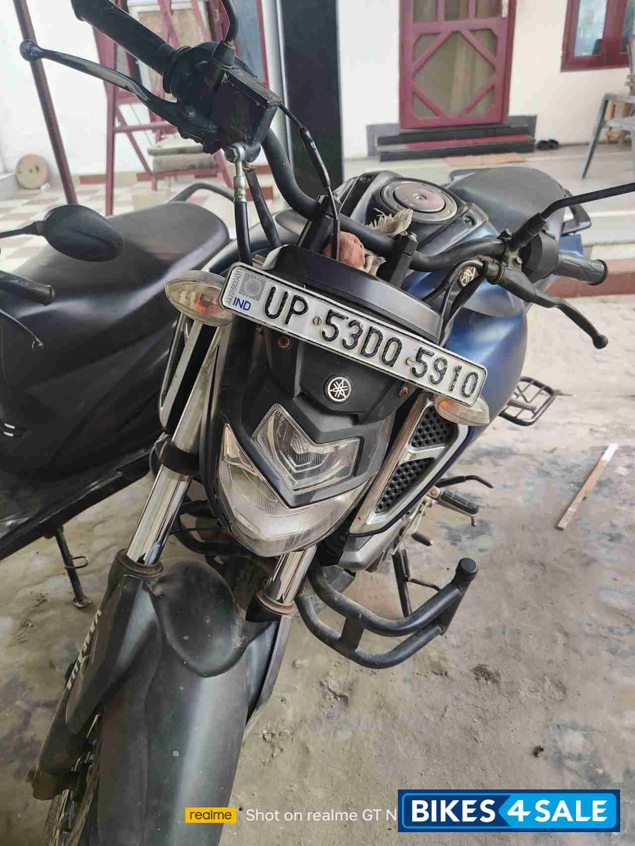 Blue Yamaha FZ FI V3 BS6