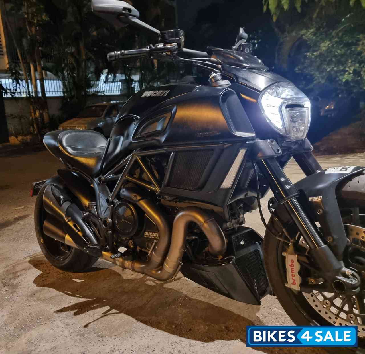 Dark Black Ducati Diavel Carbon