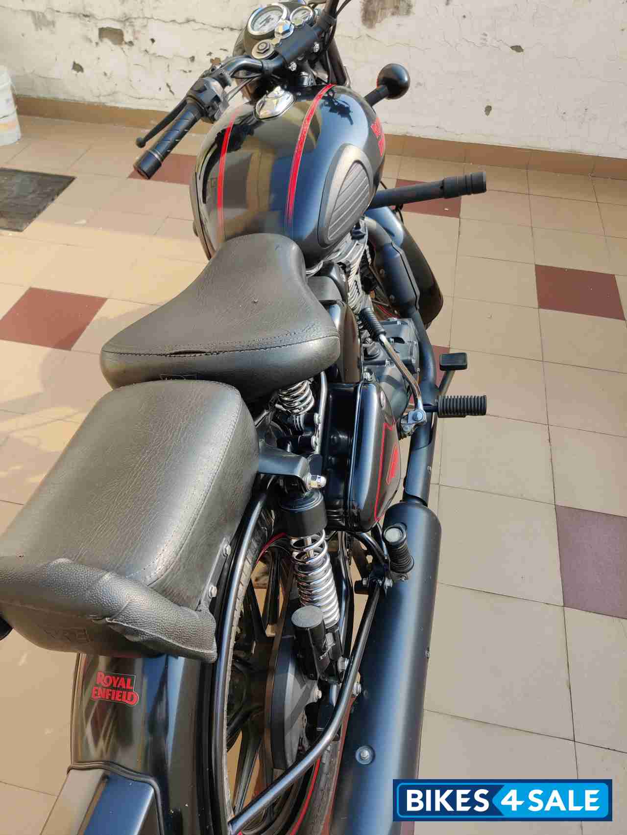 Stealth Black Royal Enfield Classic 350 Dual Channel BS6