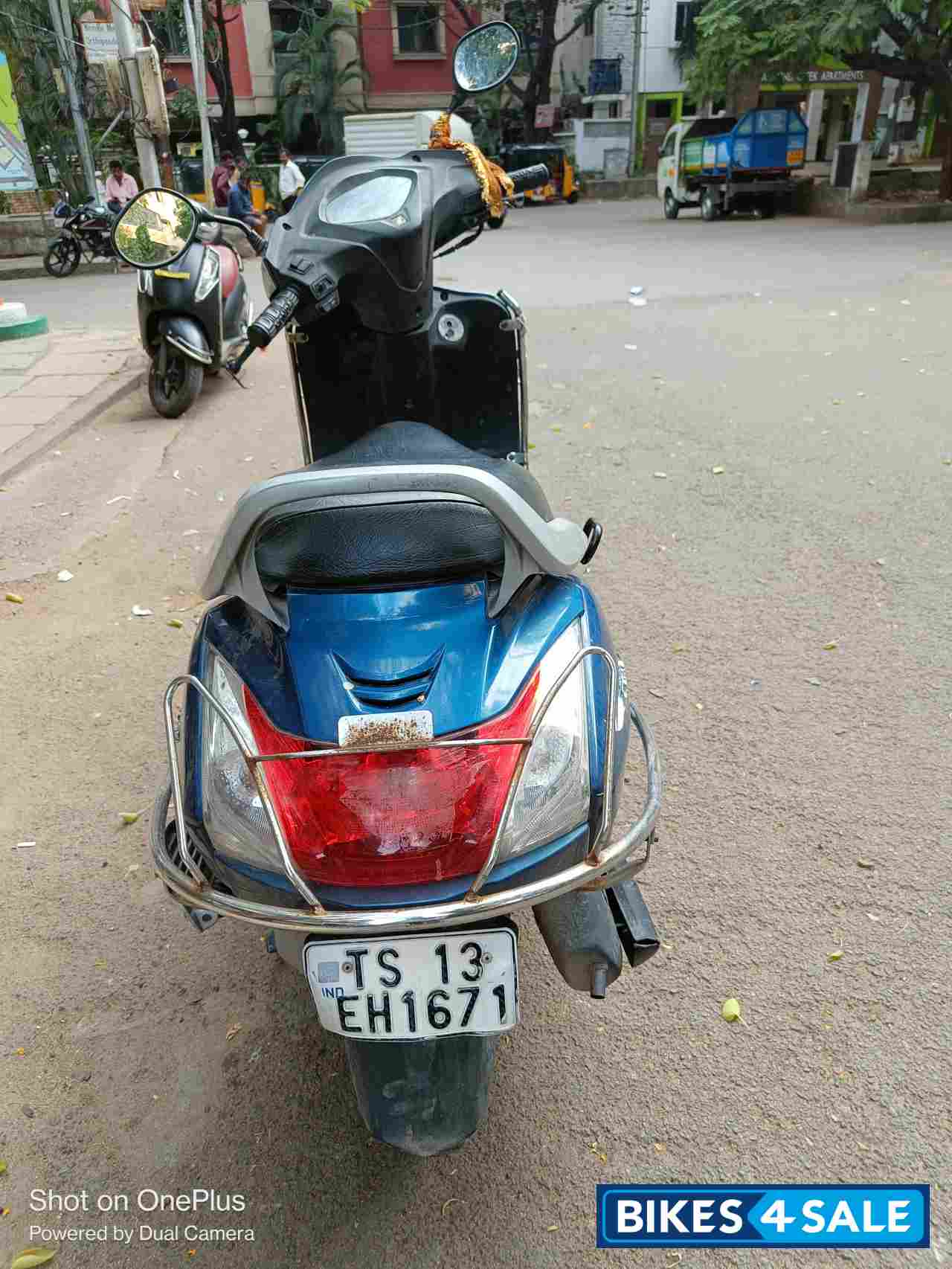 Blue Honda Activa 4G