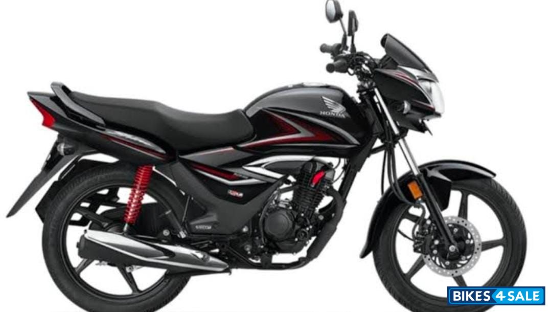 Black With Red Honda CB Shine