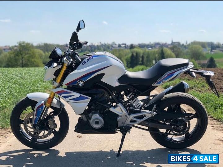 White And Blue BMW G 310 R