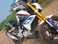 White And Blue BMW G 310 R