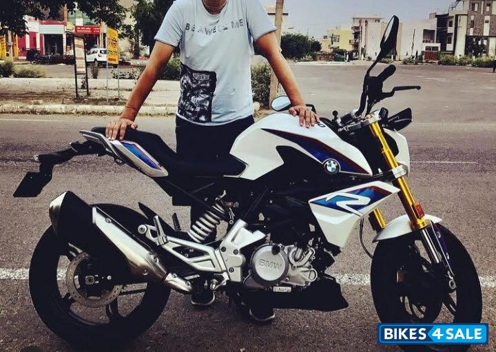 White And Blue BMW G 310 R