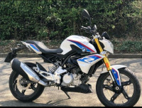White And Blue BMW G 310 R