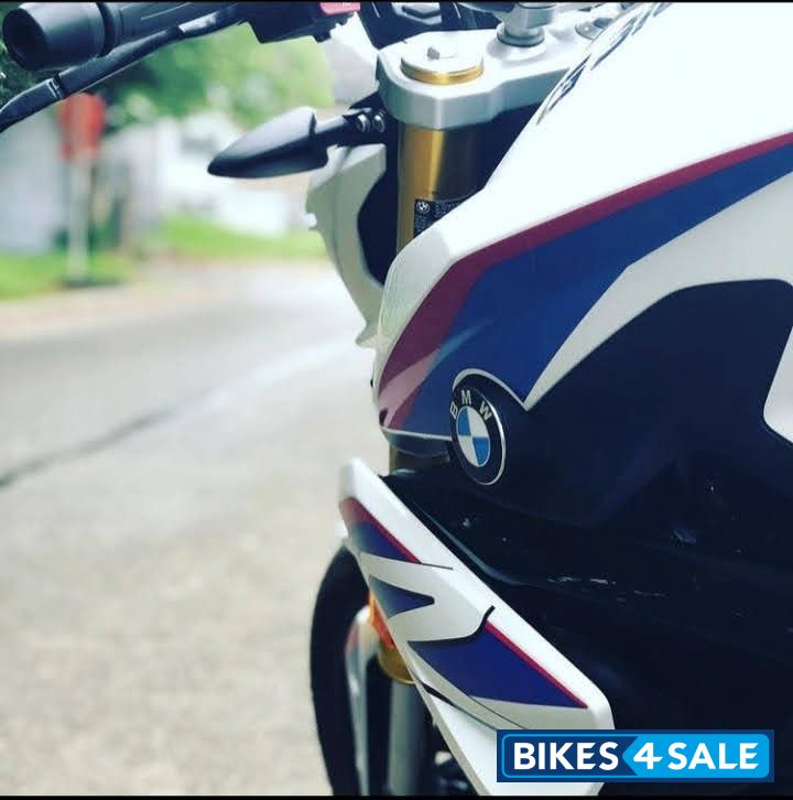 White And Blue BMW G 310 R