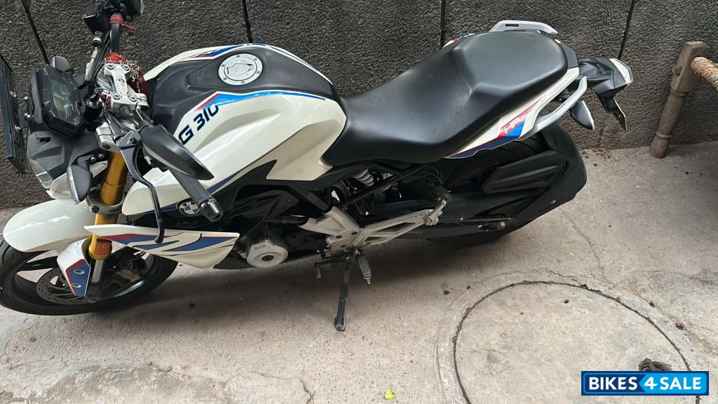 White And Blue BMW G 310 R