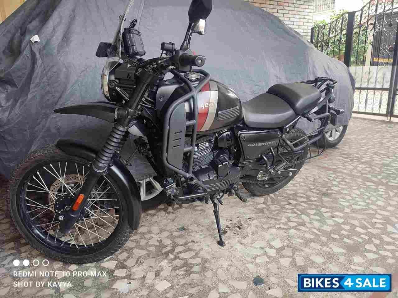 Black Yezdi Adventure Matte