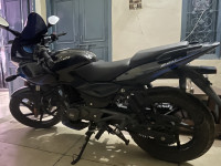 Ebony Black And Blue Bajaj Pulsar 220F BS6