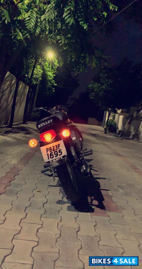 Silver Royal Enfield Bullet Electra