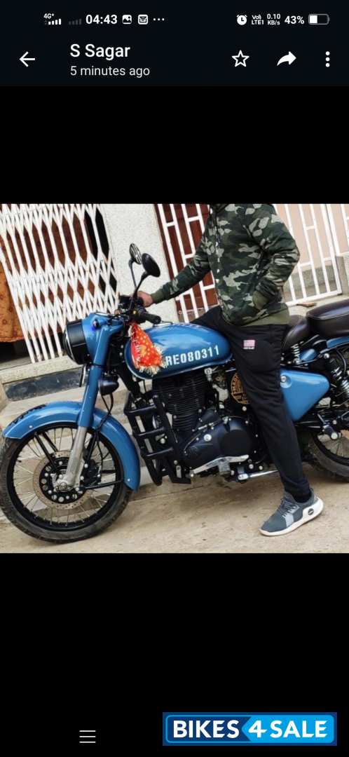 Royal Enfield Classic Signals Airborne Blue