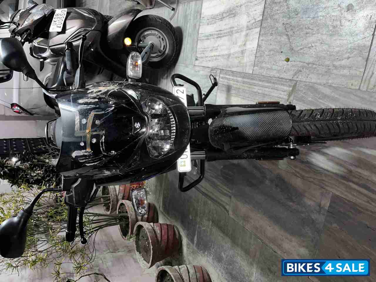 Blue Bajaj Pulsar 125 Carbon Fibre Disc Single Seat