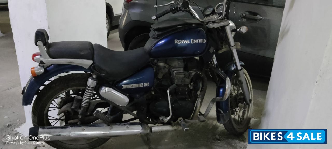 Blue Royal Enfield Thunderbird 350